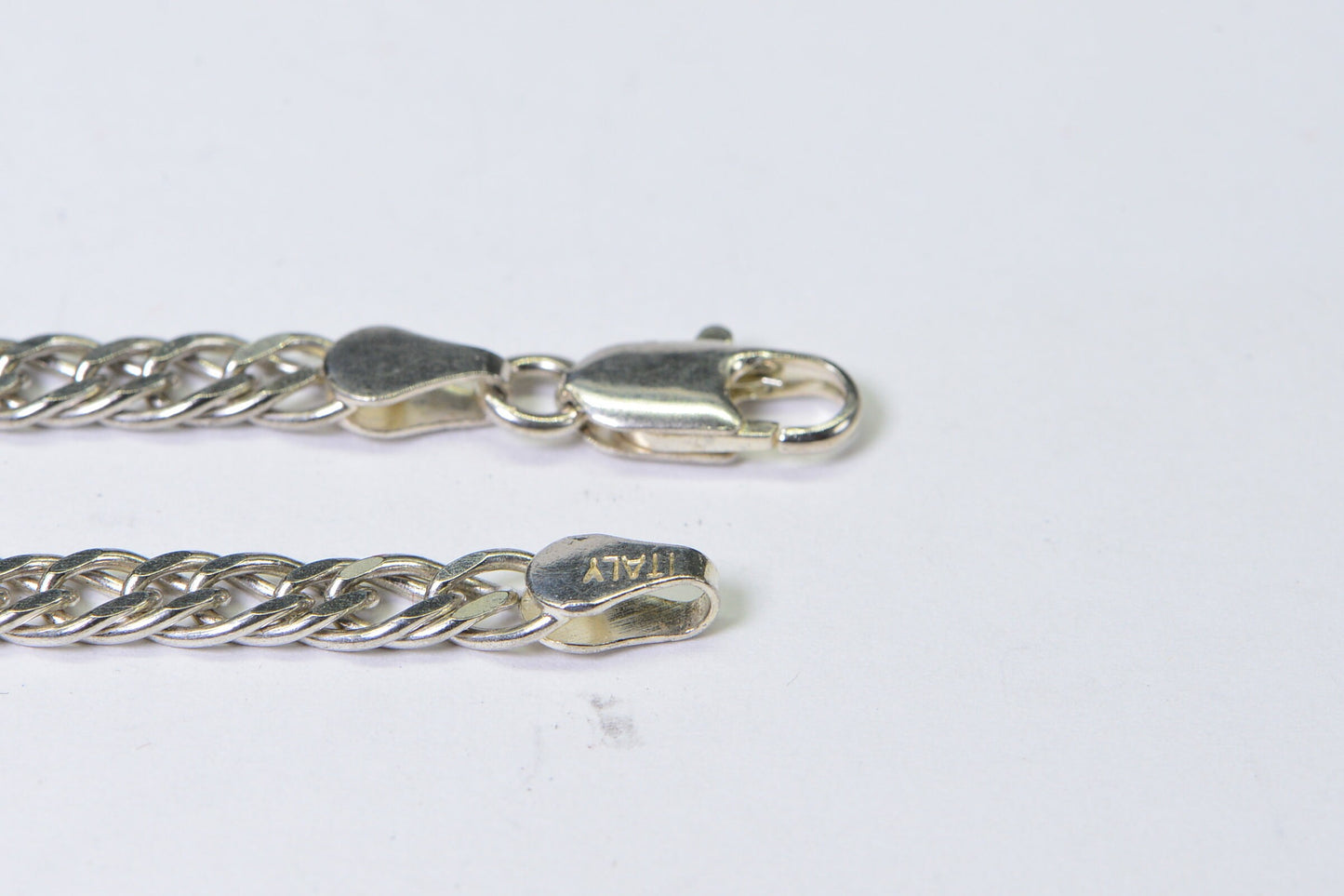 Sterling Silver Cuban Chain Bracelet - 4mm, 7 Inch
