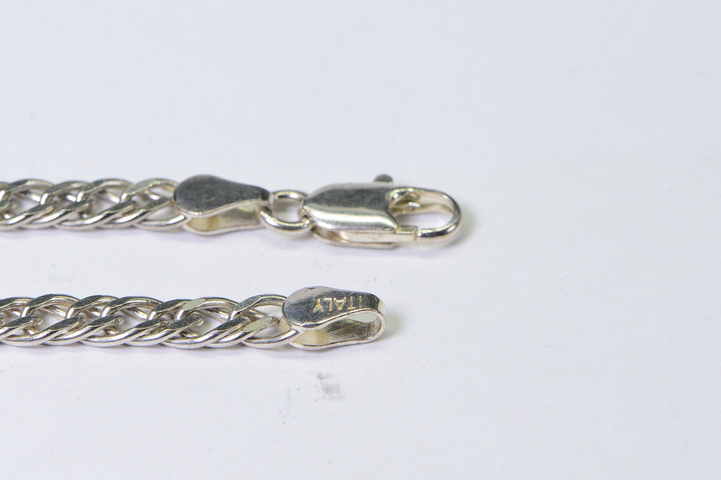 Sterling Silver Cuban Chain Bracelet - 4mm, 7 Inch
