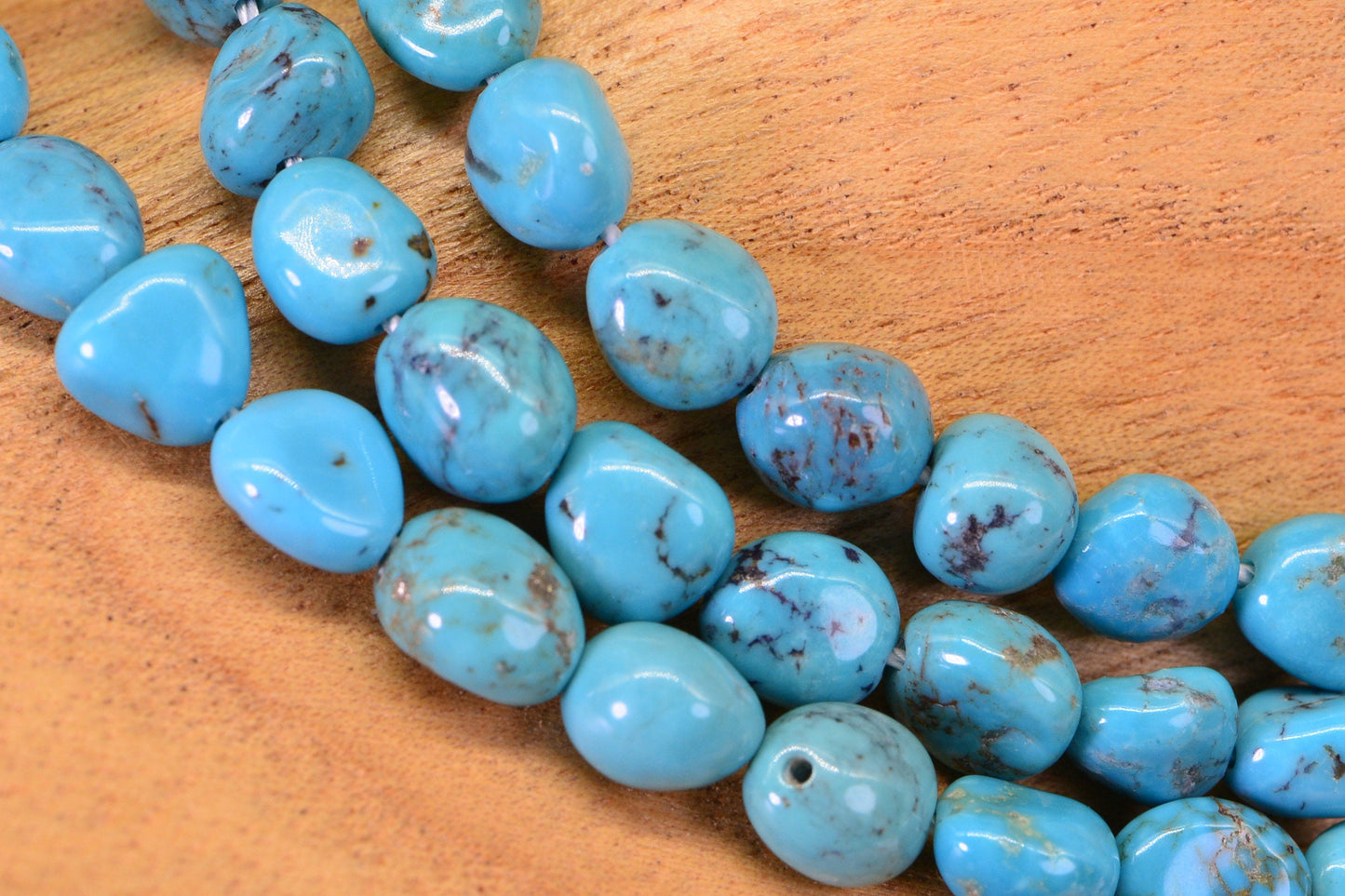 Blue Ridge Turquoise Nugget Beads Natural Gemstone Cabochon Turquoise Jewelry Supplies