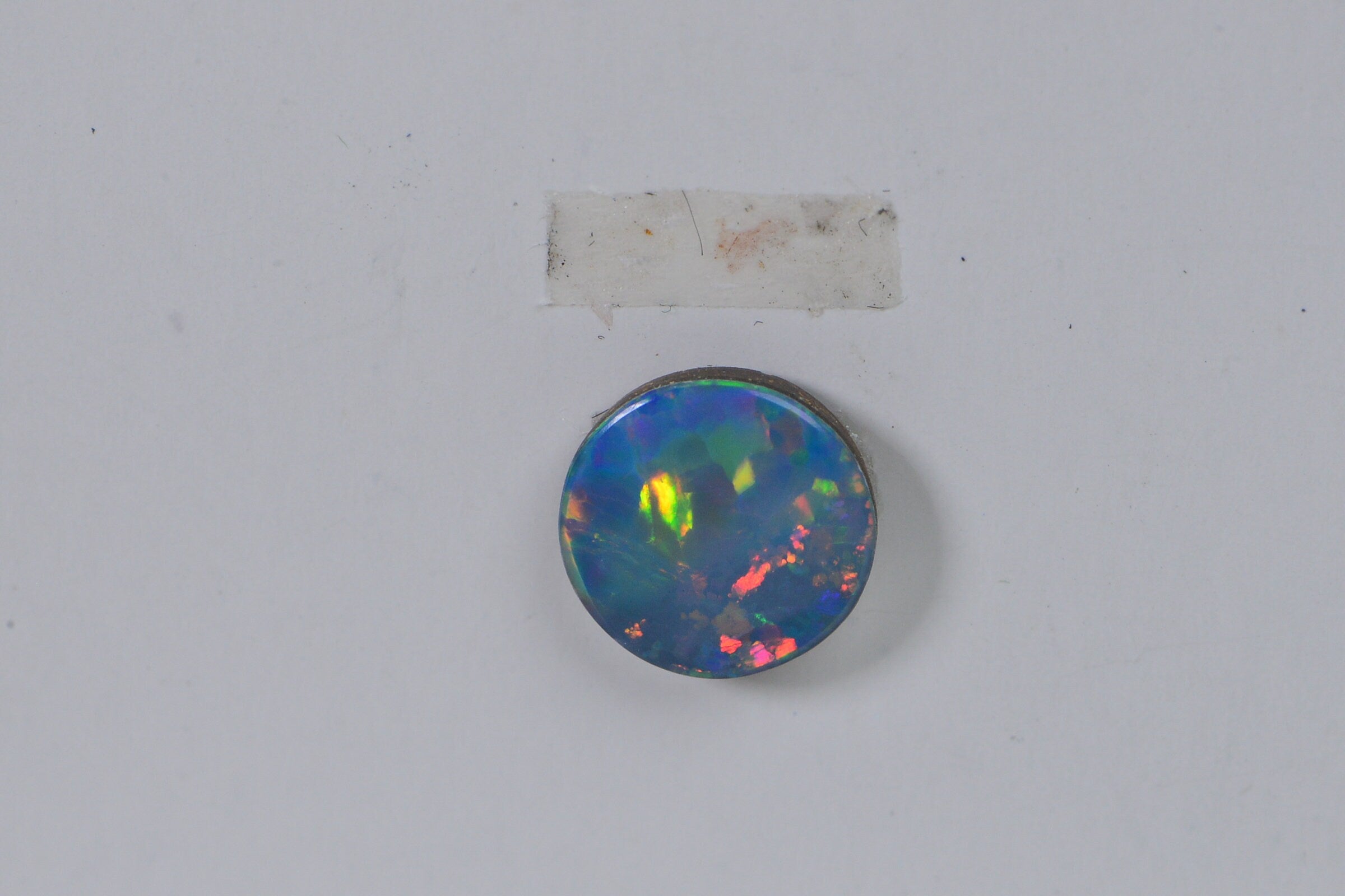 8mm Australian Black Opal  Round Cabochon Natural Gemstone Jewelry Making Supplies