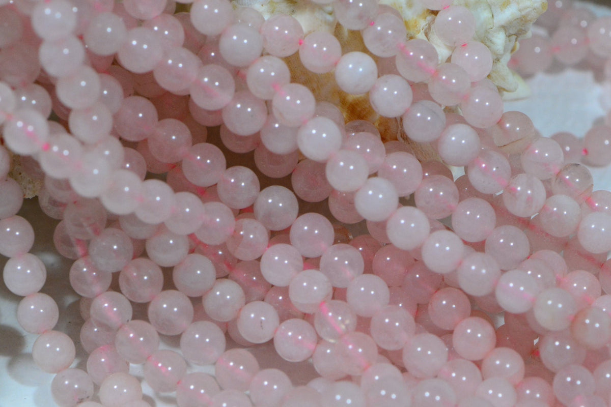 Rose Quartz Beads 4mm Natural Gemstone Beads Jewelry Making Supplies