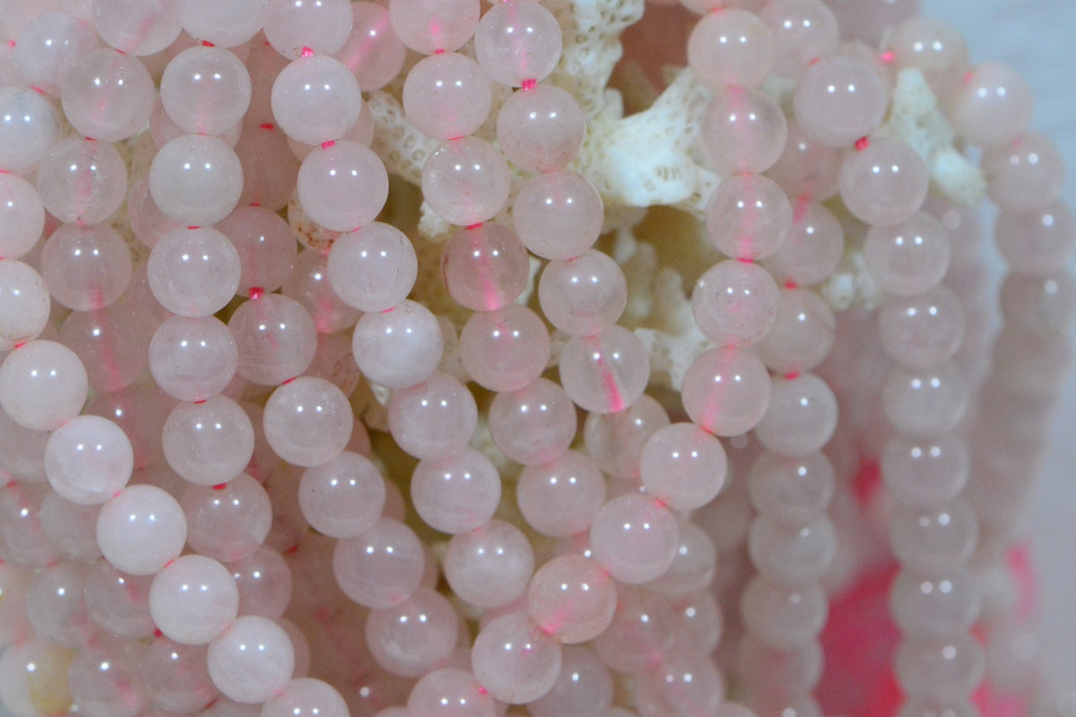 Rose Quartz Beads 4mm Natural Gemstone Beads Jewelry Making Supplies