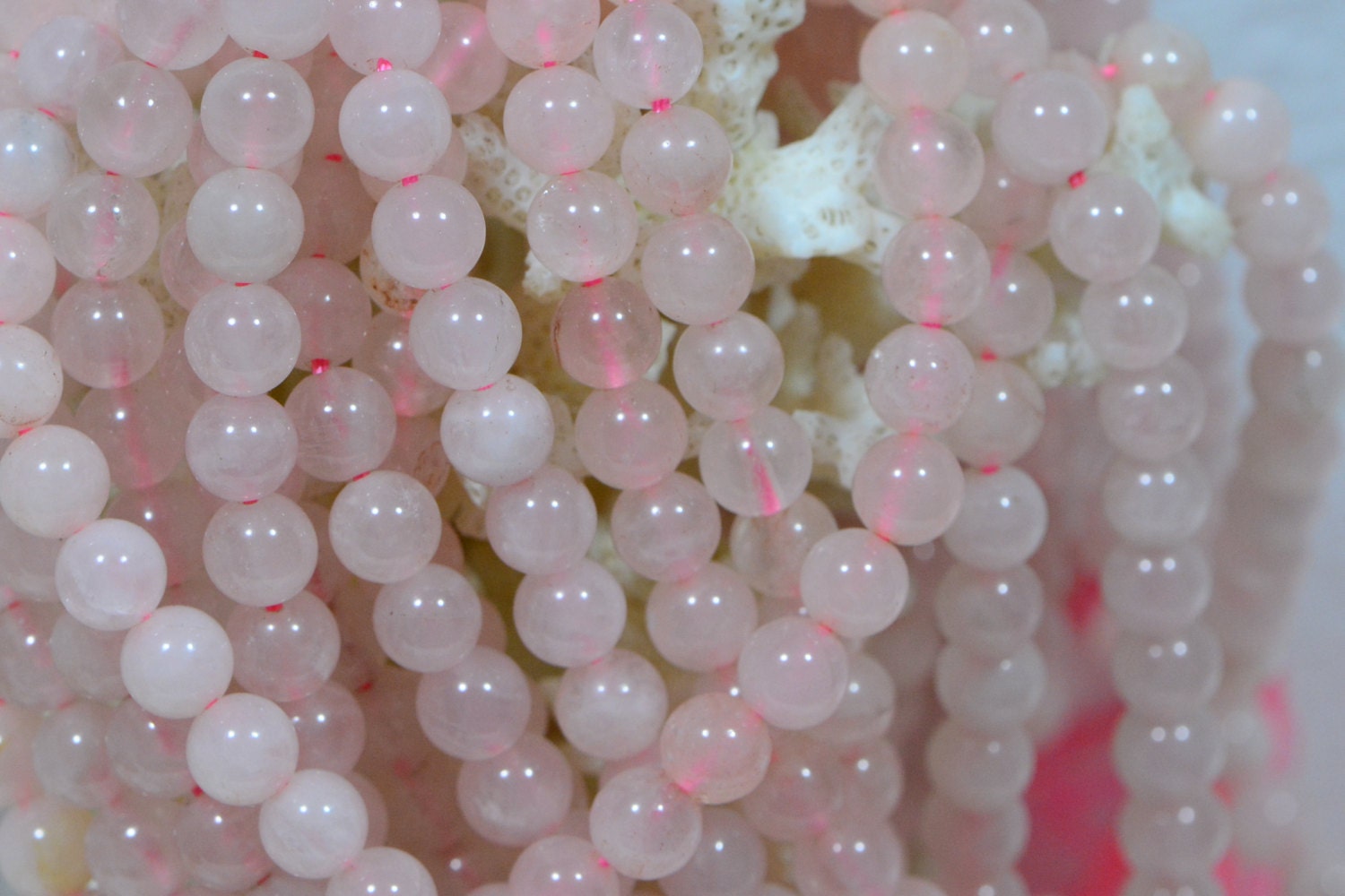 Rose Quartz Beads 4mm Natural Gemstone Beads Jewelry Making Supplies