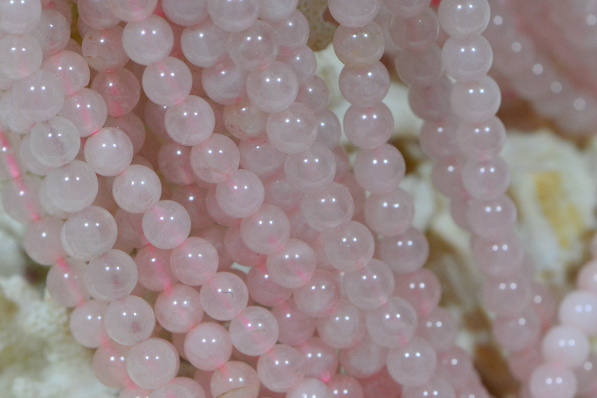 Rose Quartz Beads 4mm Natural Gemstone Beads Jewelry Making Supplies
