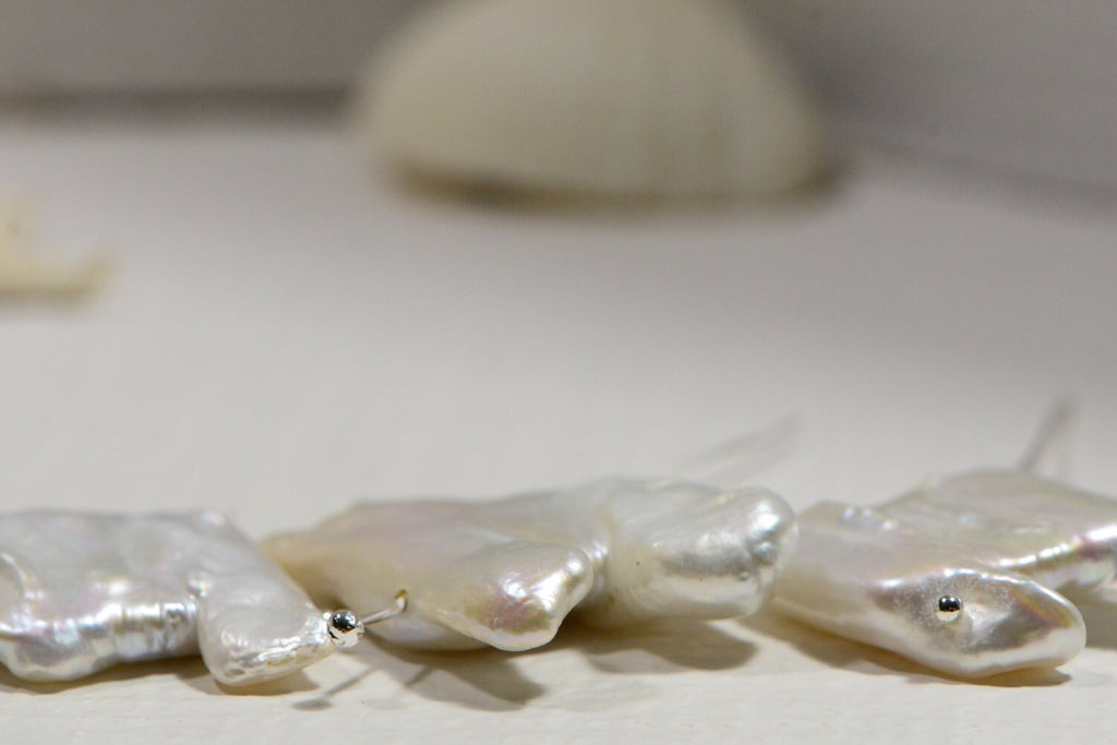 Baroque Pearls Freshwater  Baroque White Pearl Beads Jewelry Making Supplies