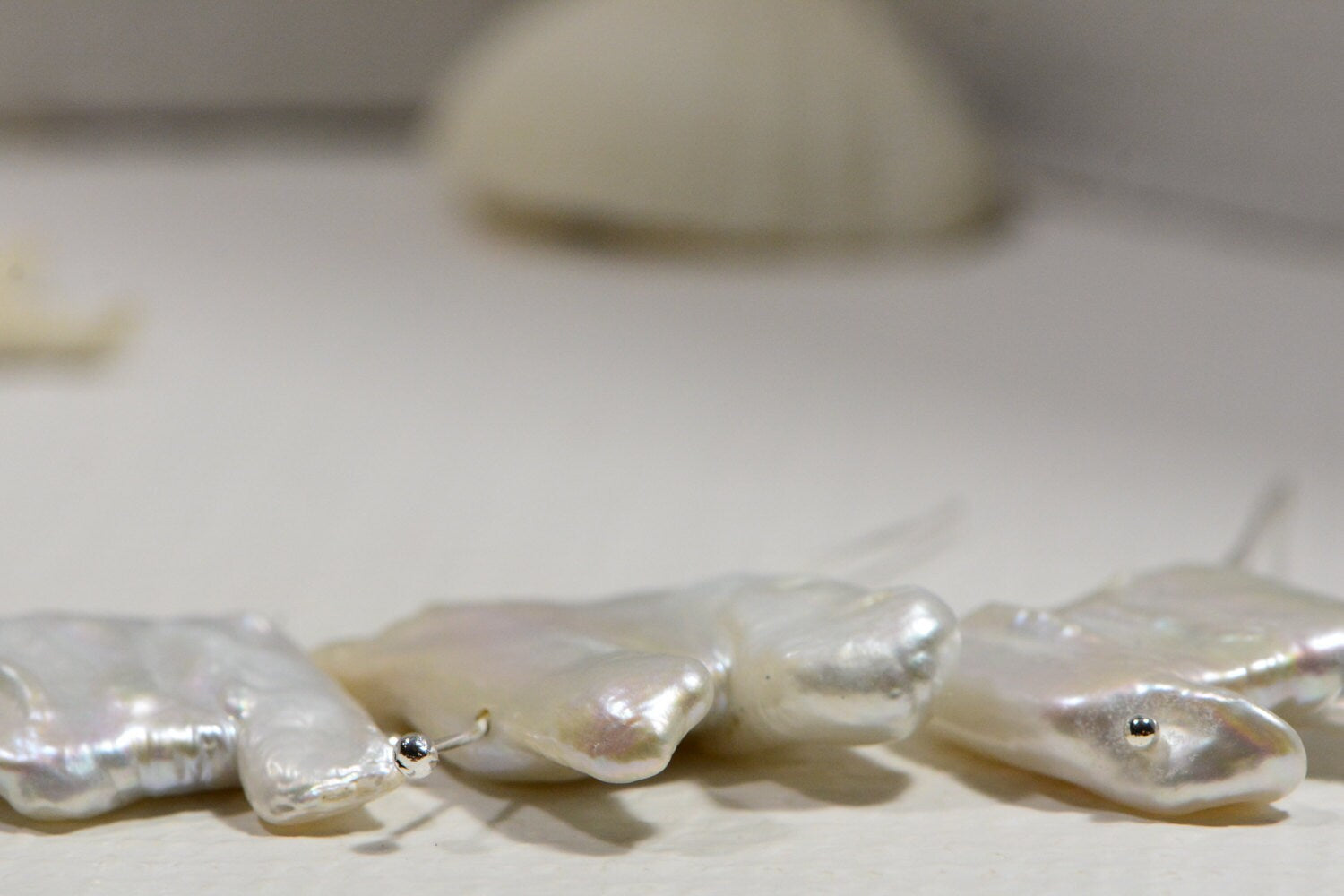 Baroque Pearls Freshwater  Baroque White Pearl Beads Jewelry Making Supplies