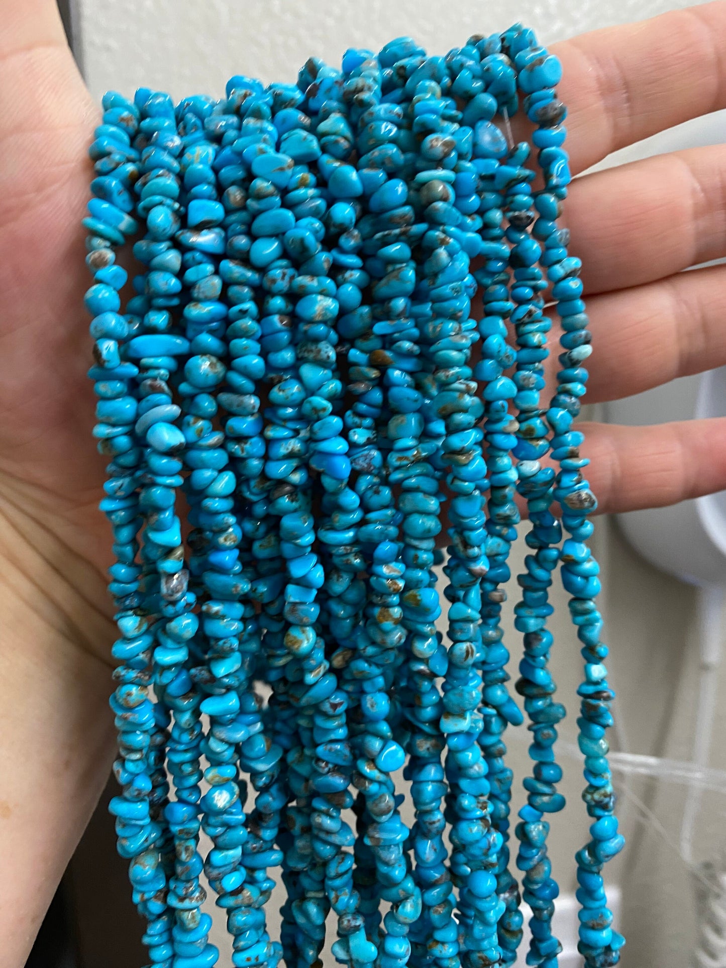 Sleeping Beauty Turquoise Strand: Arizona Mine Gemstone Beads, 16"