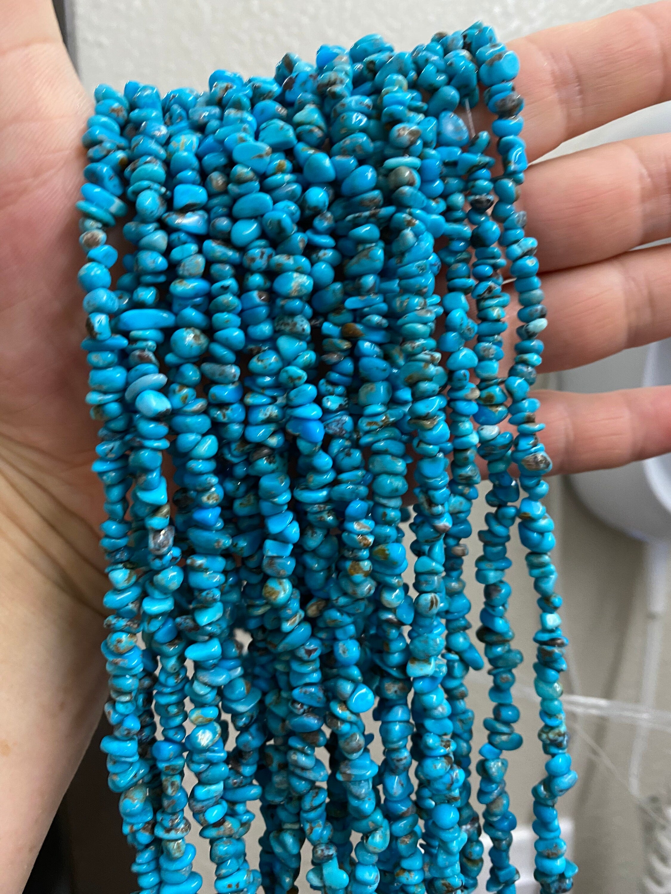 Sleeping Beauty Turquoise Strand: Arizona Mine Gemstone Beads, 16"