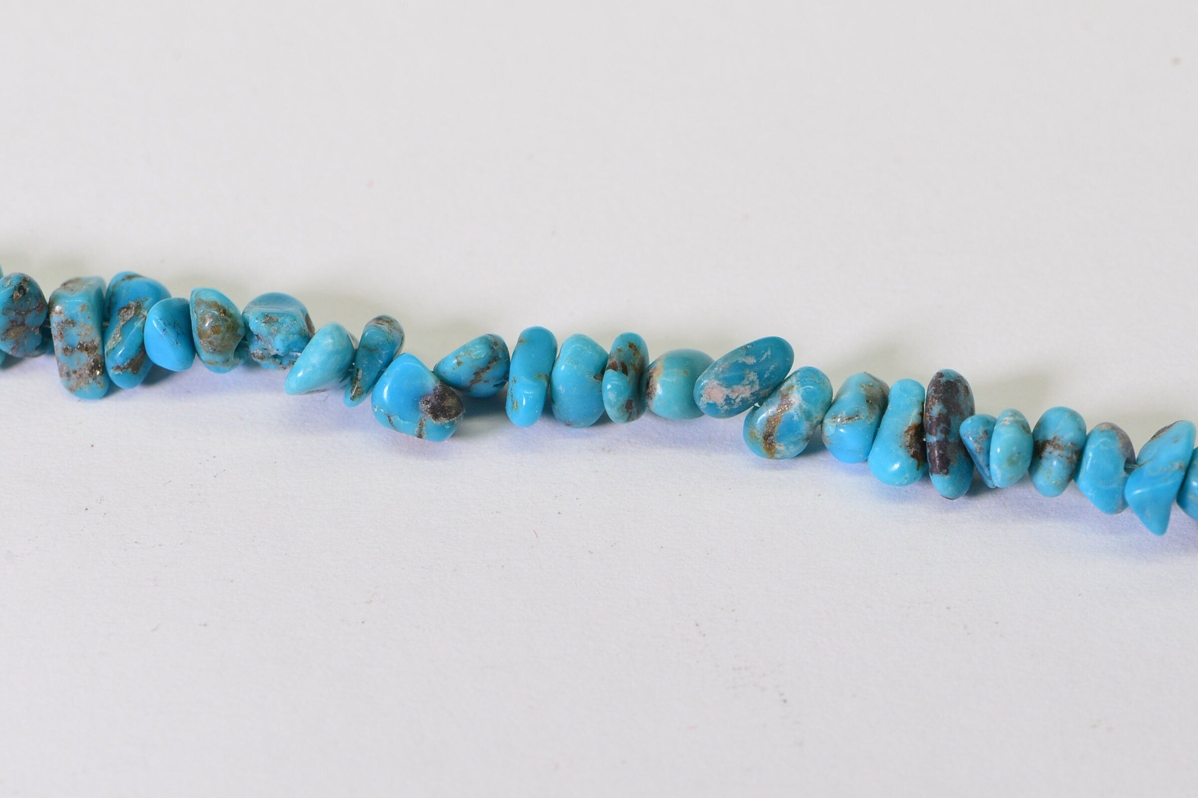 Sleeping Beauty Turquoise Nugget Beads: 16" Strand, Jewelry Making