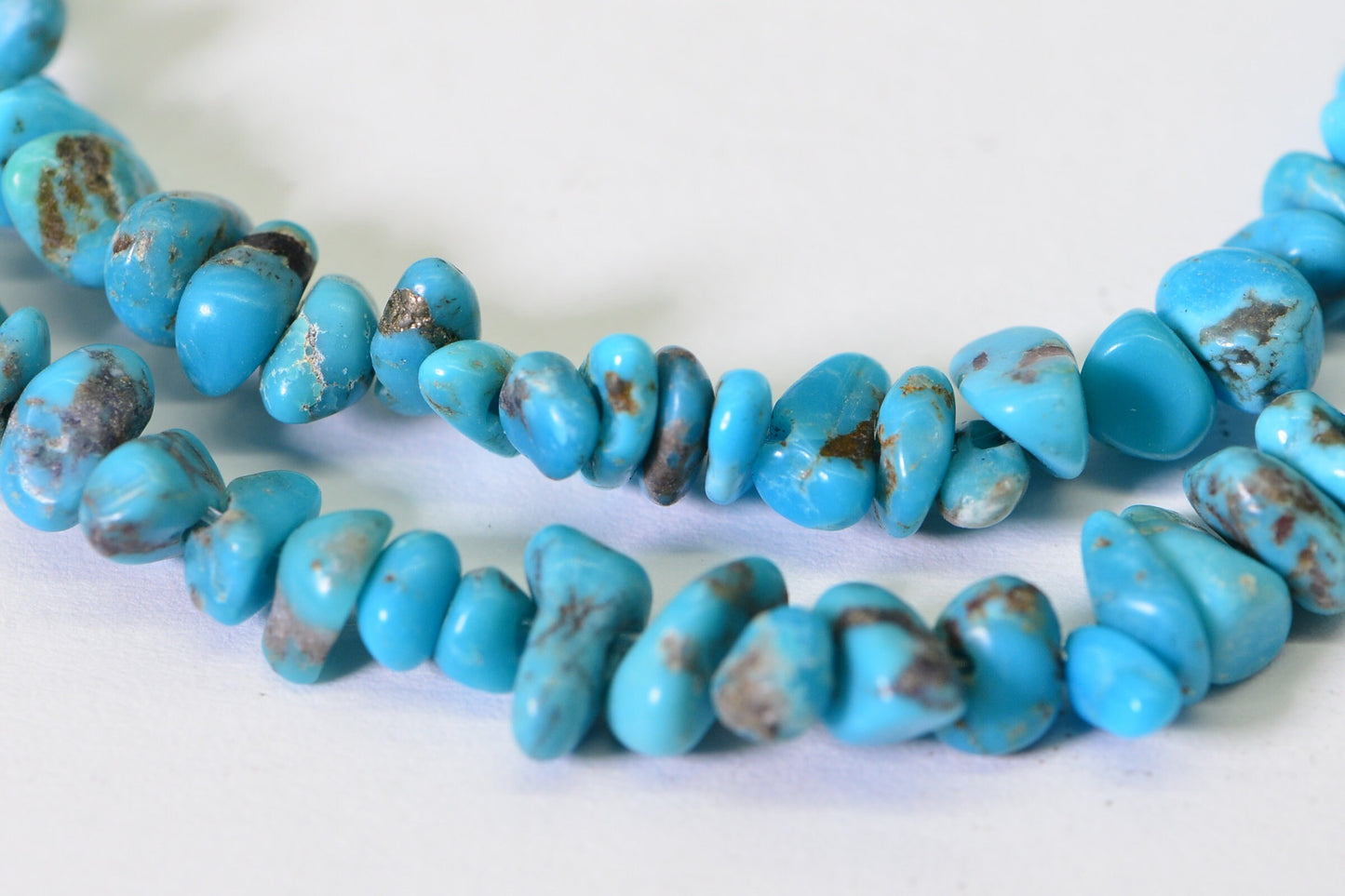 Sleeping Beauty Turquoise Strand: Arizona Mine Gemstone Beads, 16"