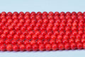Coral Red Gemstone Beads: 6mm Round Jewelry Supplies
