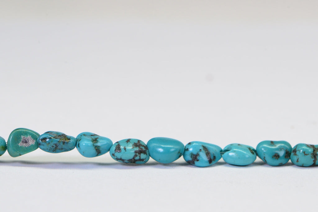 Nevada Turquoise Nugget Beads: 16" Strand, Natural Gemstone Supplies
