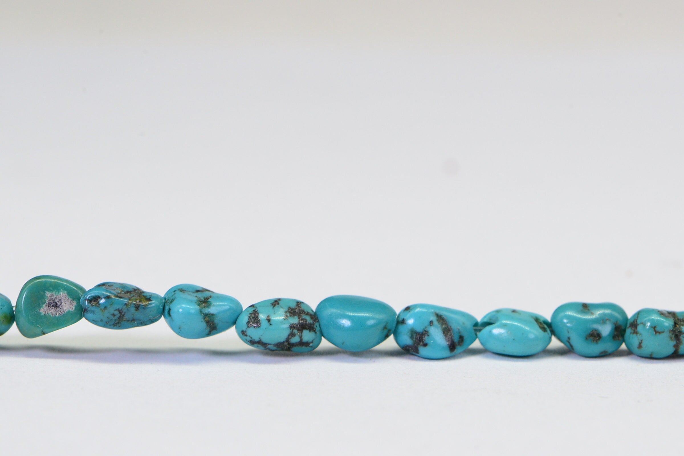 Nevada Turquoise Nugget Beads: 16" Strand, Natural Gemstone Supplies