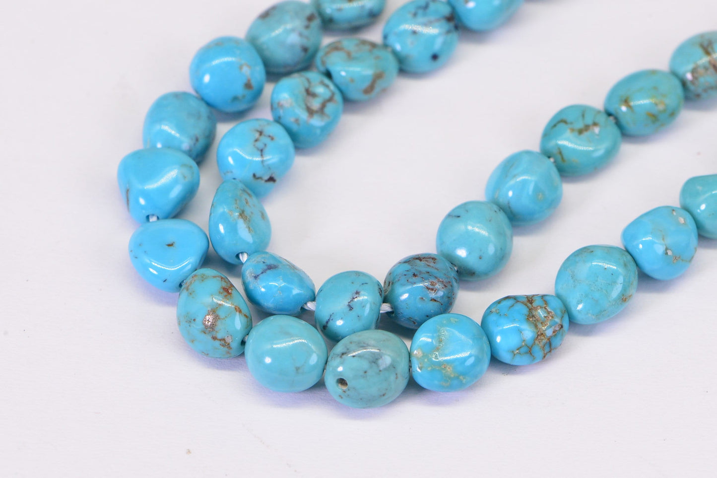 Blue Ridge Turquoise Nugget Beads Natural Gemstone Cabochon Turquoise Jewelry Supplies