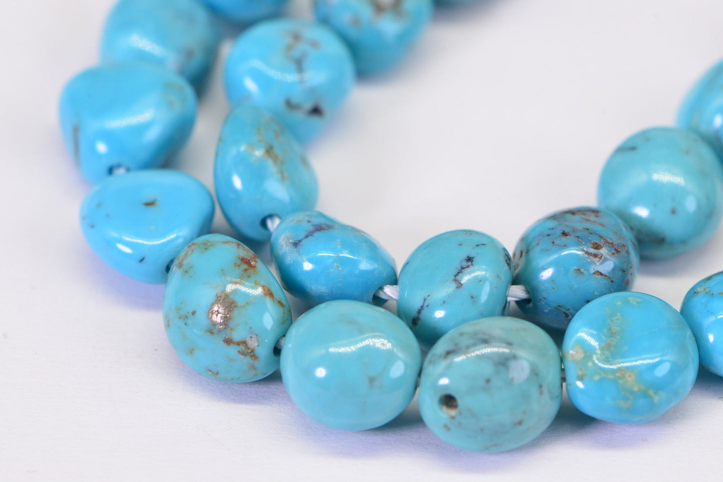 Blue Ridge Turquoise Nugget Beads Natural Gemstone Cabochon Turquoise Jewelry Supplies