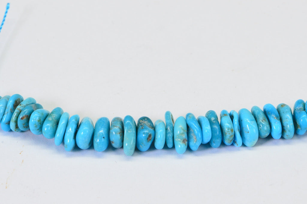 Sleeping Beauty Turquoise Beads: Natural Arizona Nugget Gemstone