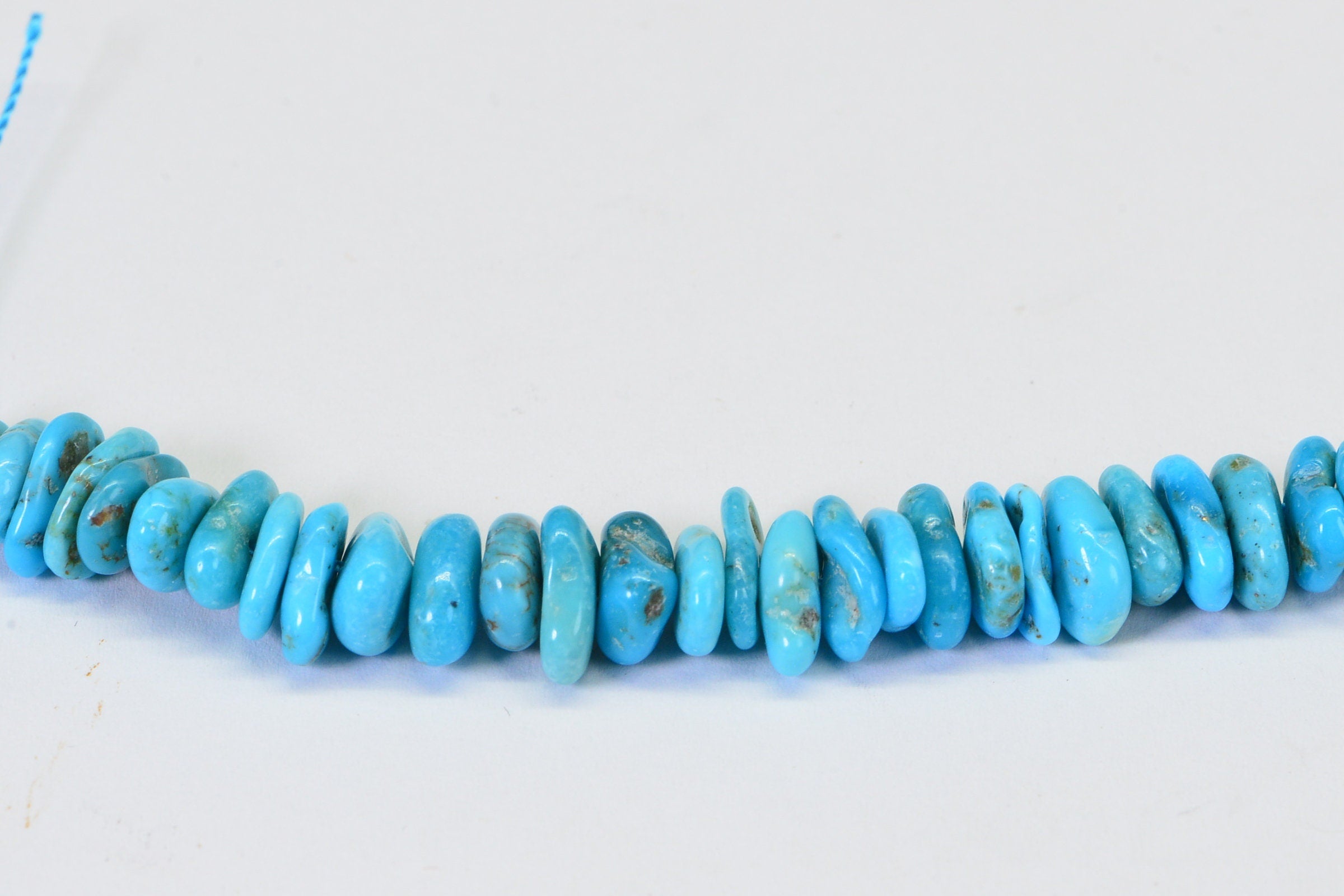 Sleeping Beauty Turquoise Beads: Natural Arizona Nugget Gemstone