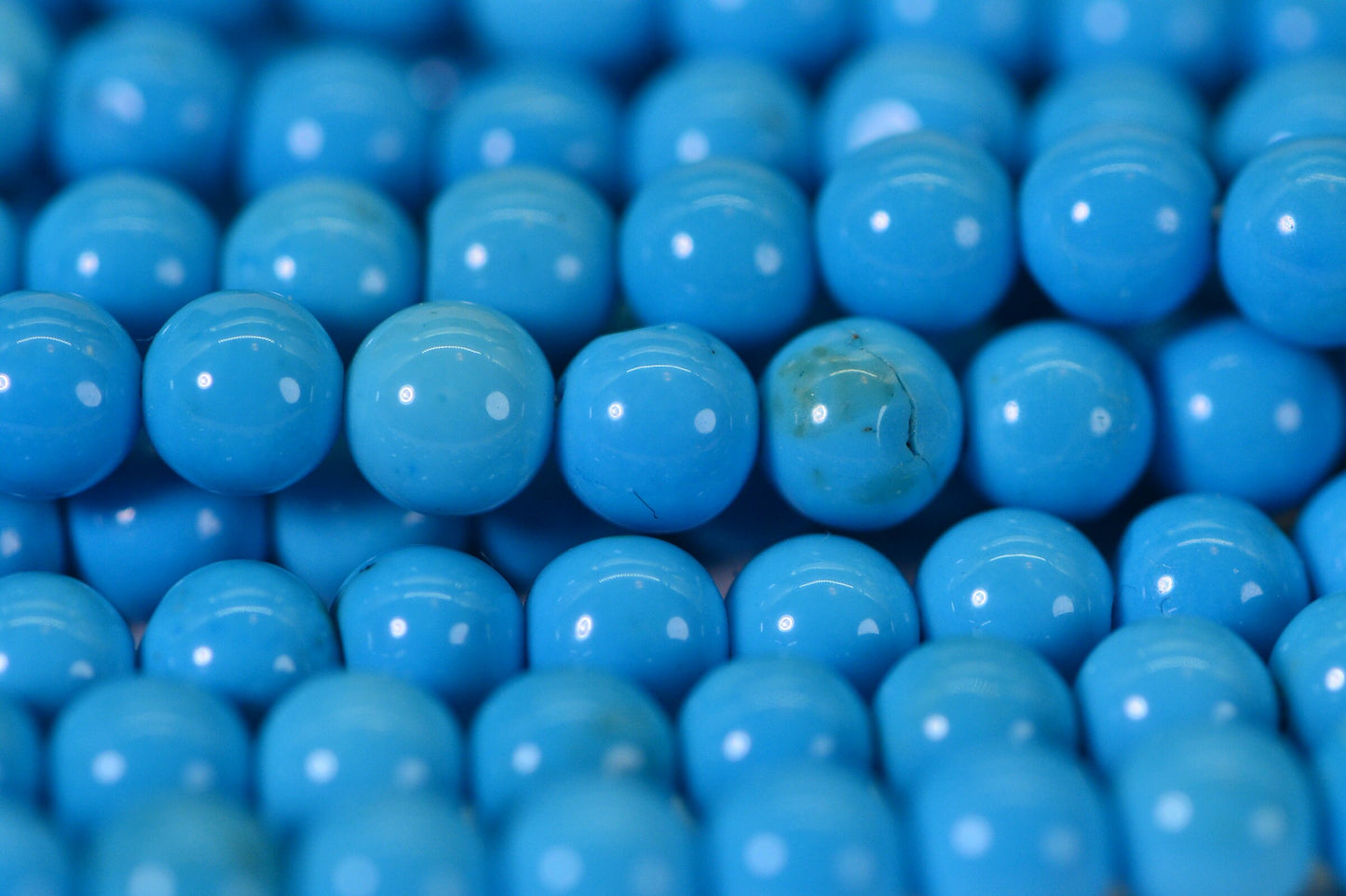 3.3mm Sleeping Beauty Turquoise Beads  Round  Smooth Finish Natural Gemstone Beads