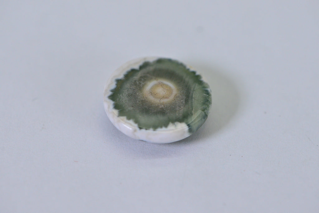 Ocean Jasper Cabochon: Round Gemstone, 16x5.6mm