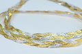 Vintage Herringbone Chain Necklace: 14K Gold Plated Sterling Silver, 8mm Wide