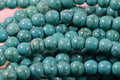 6mm Howlite Round Beads Turquoise Blue Full Strands Gemstone Beads