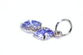 Trillion Tanzanite Charm: Dainty Sterling Silver Pendant, December Birthstone