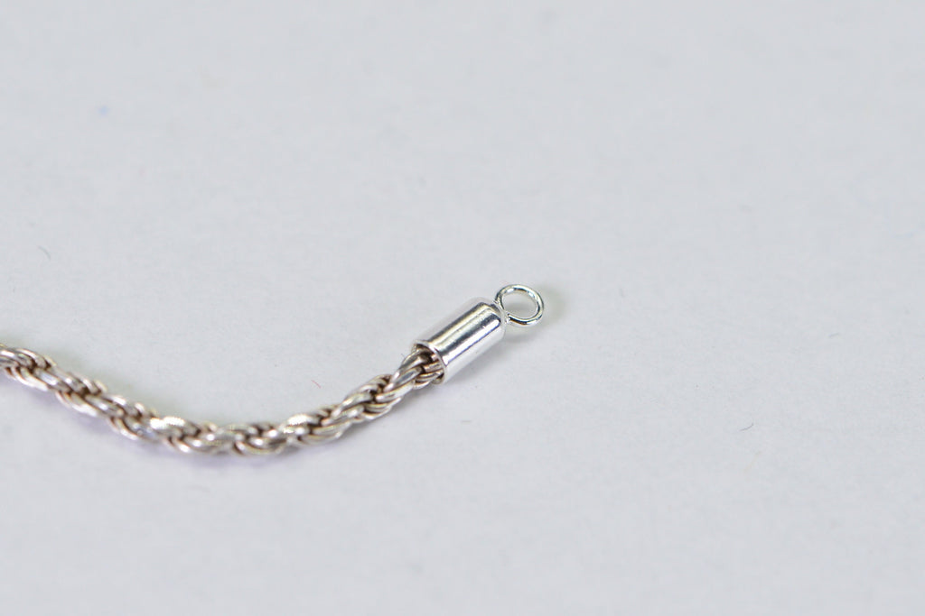 Ends Cap Sterling Silver 925 2mm Inner Diameter Long Cord Ends Crimp Tube