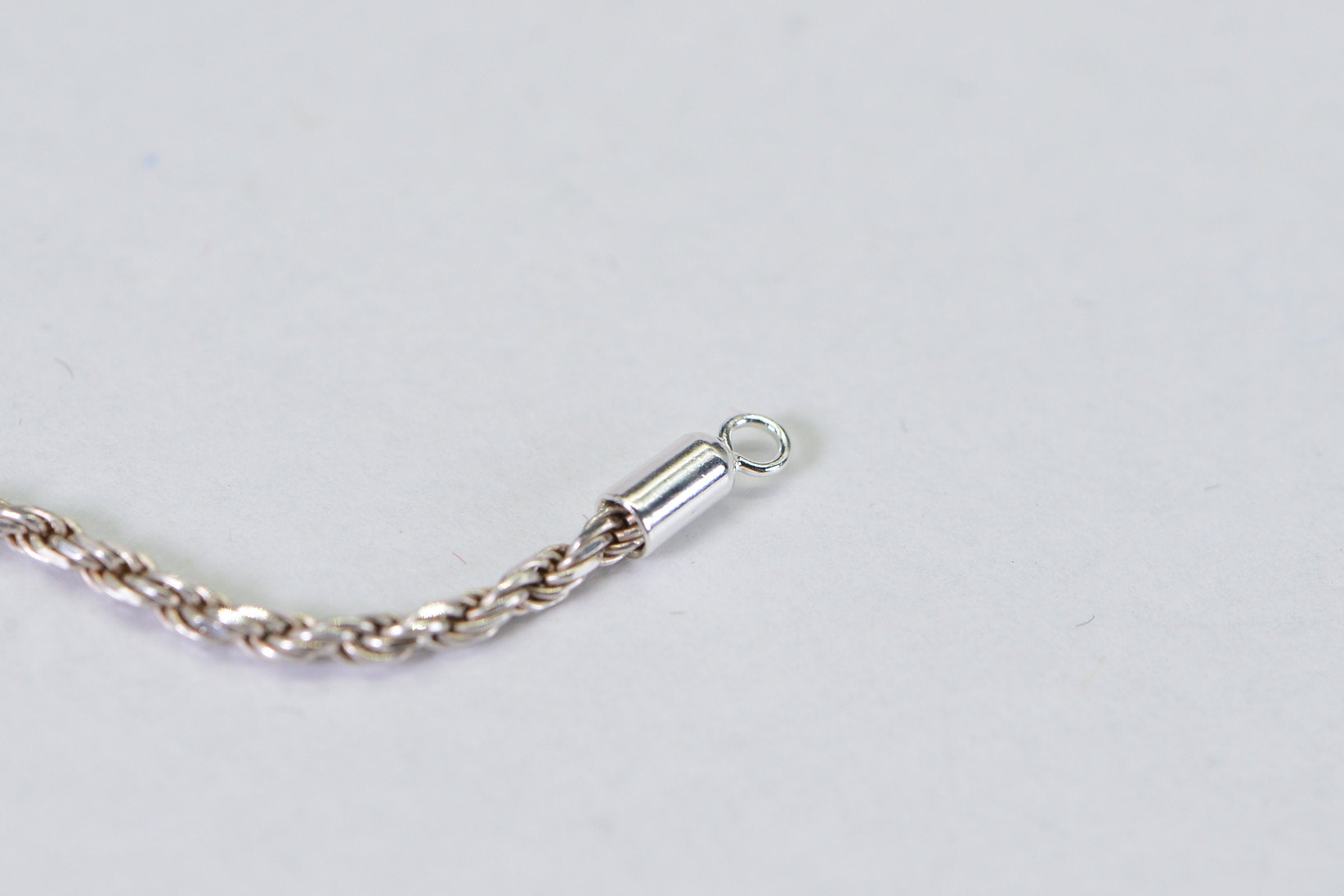 Ends Cap Sterling Silver 925 2mm Inner Diameter Long Cord Ends Crimp Tube