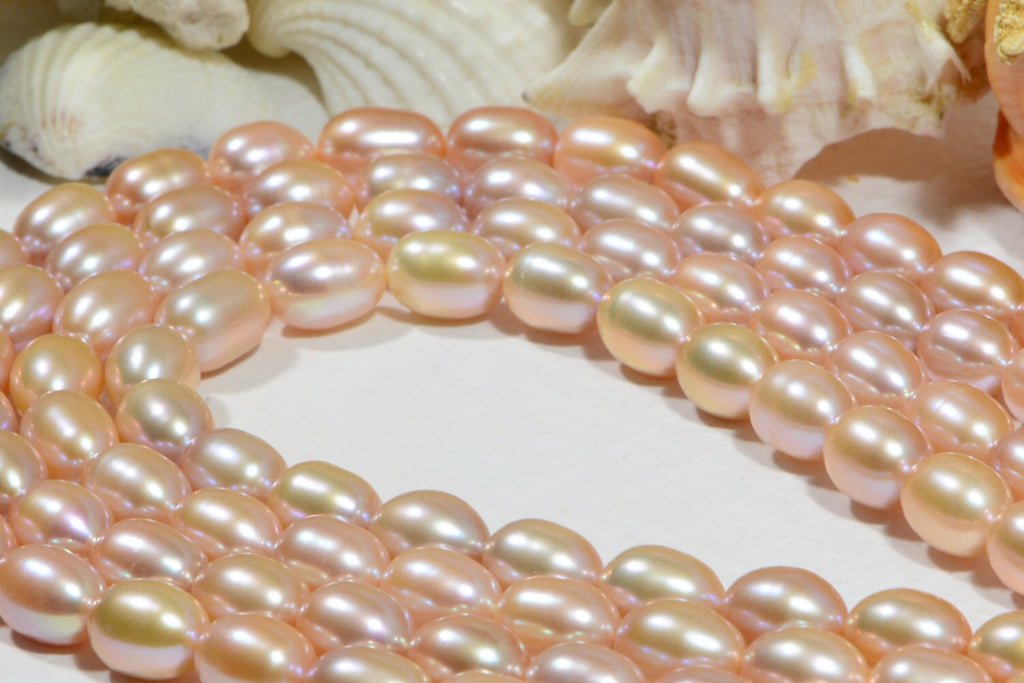 Freshwater Pearl Rice  12x9mm Pearl Beads Jewelry Making Supplies
