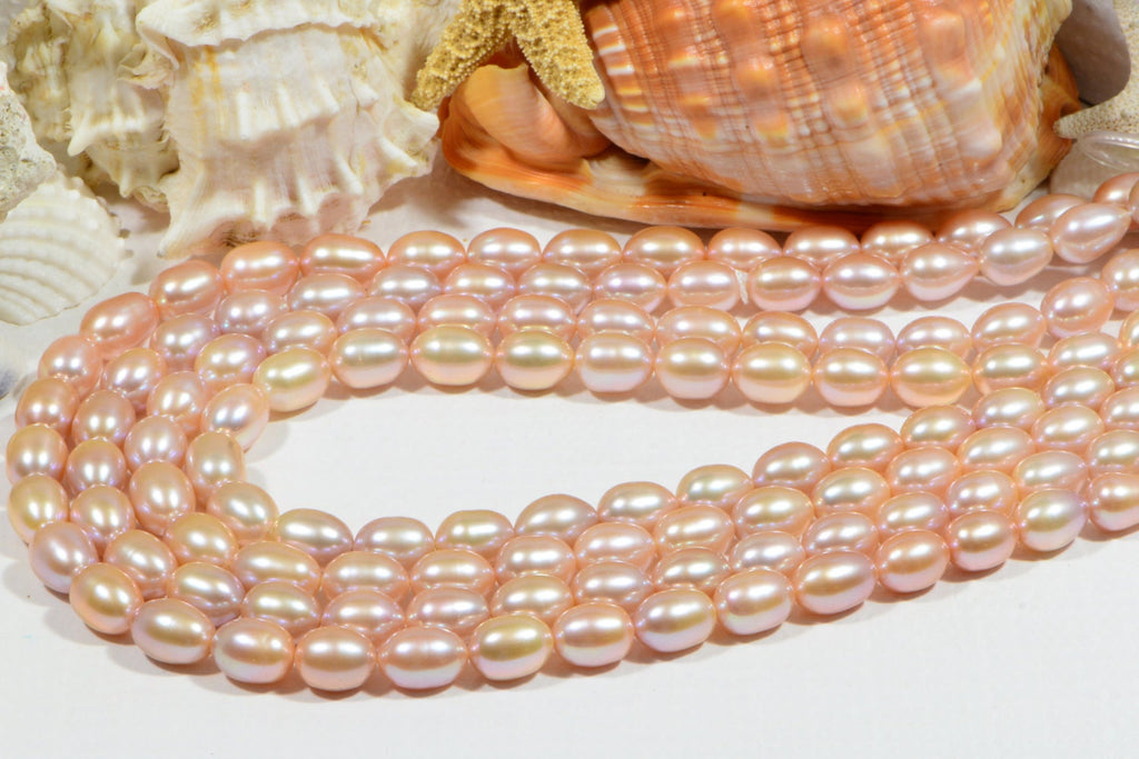 Freshwater Pearl Rice  12x9mm Pearl Beads Jewelry Making Supplies