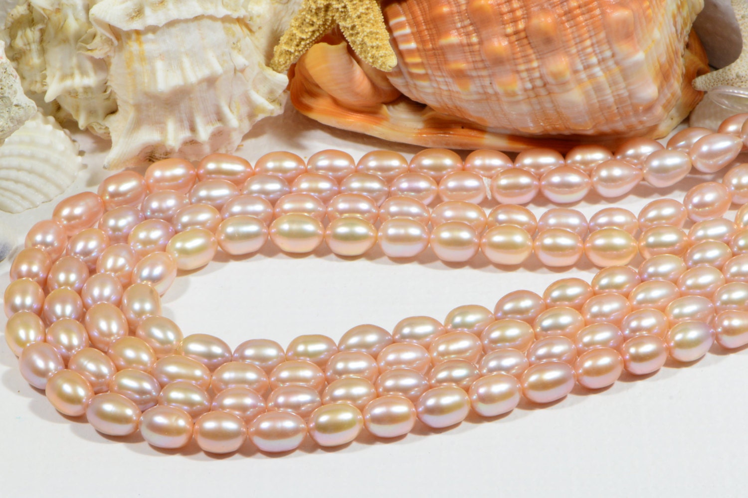 Freshwater Pearl Rice  12x9mm Pearl Beads Jewelry Making Supplies