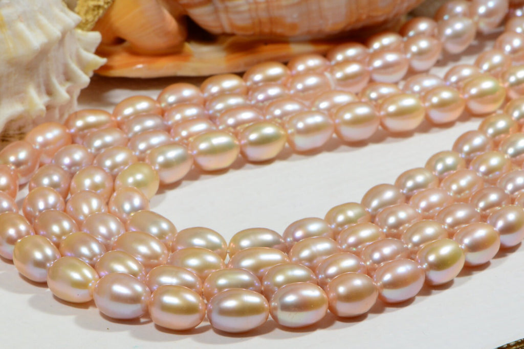 Freshwater Pearl Rice  12x9mm Pearl Beads Jewelry Making Supplies
