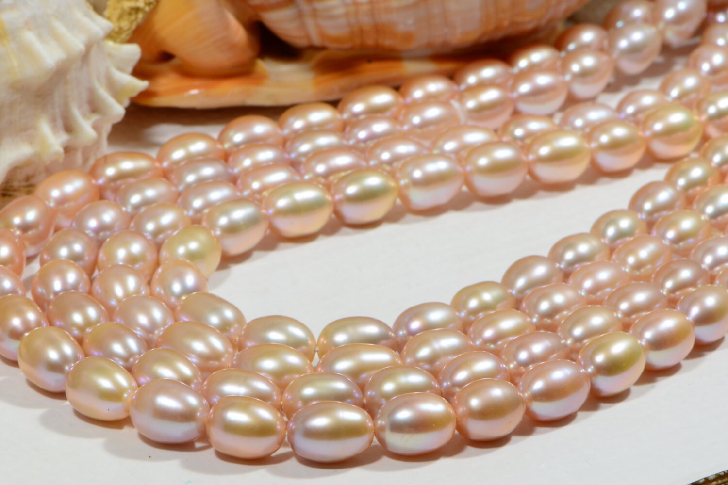 Freshwater Pearl Rice  12x9mm Pearl Beads Jewelry Making Supplies