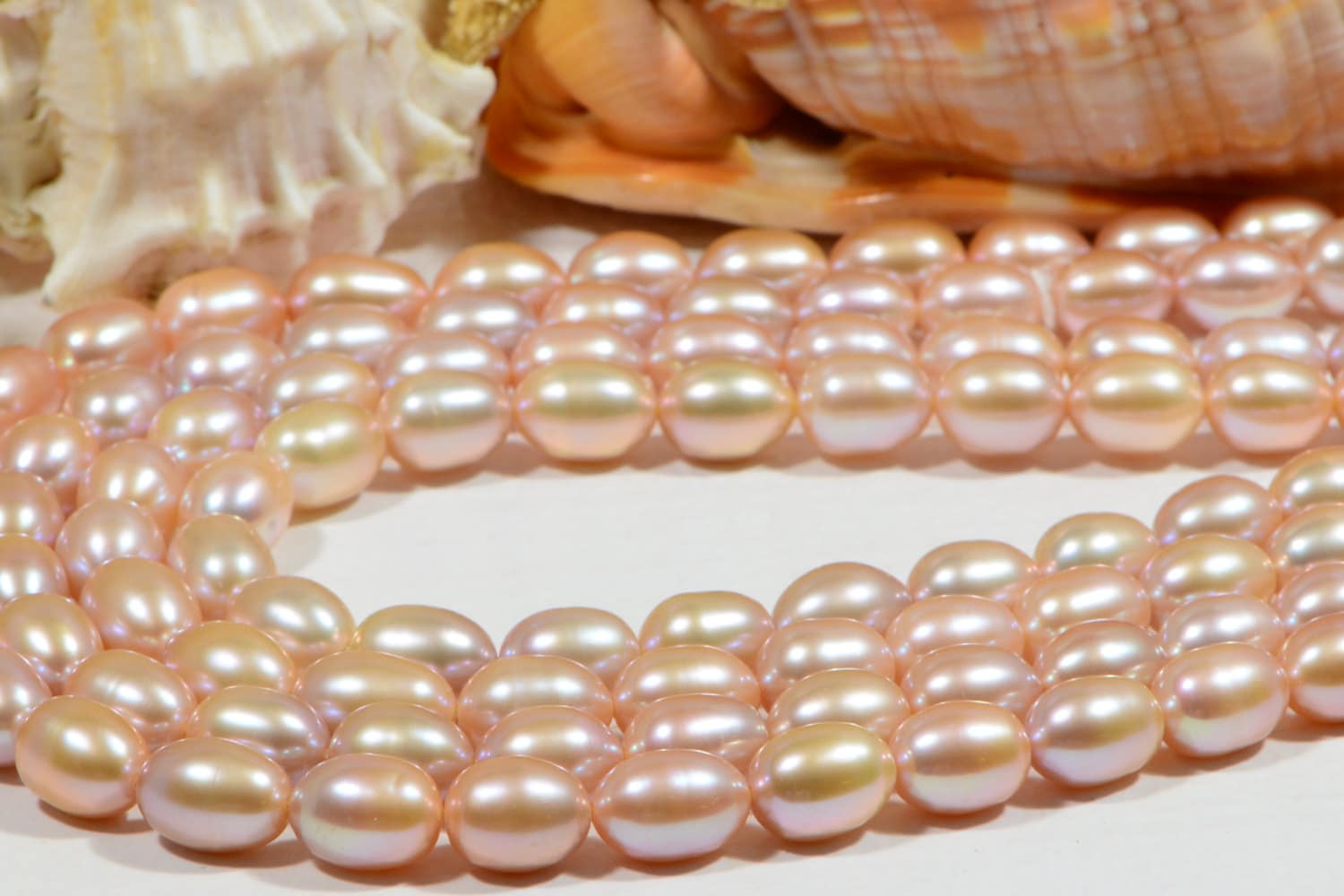 Freshwater Pearl Rice  12x9mm Pearl Beads Jewelry Making Supplies