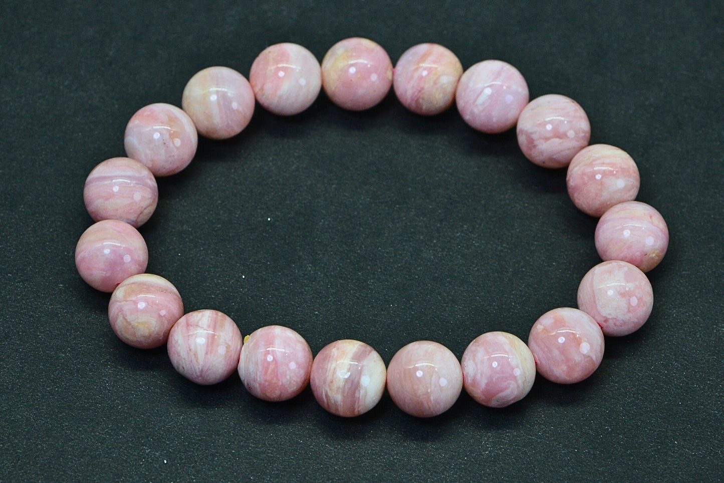 AAA Peruvian Pink Opal Bracelet, 10mm Gemstone Healing Crystal