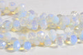 Opalite Crystal Faceted Teardrop Beads Gemstone Beads Jewelry Making Supplies