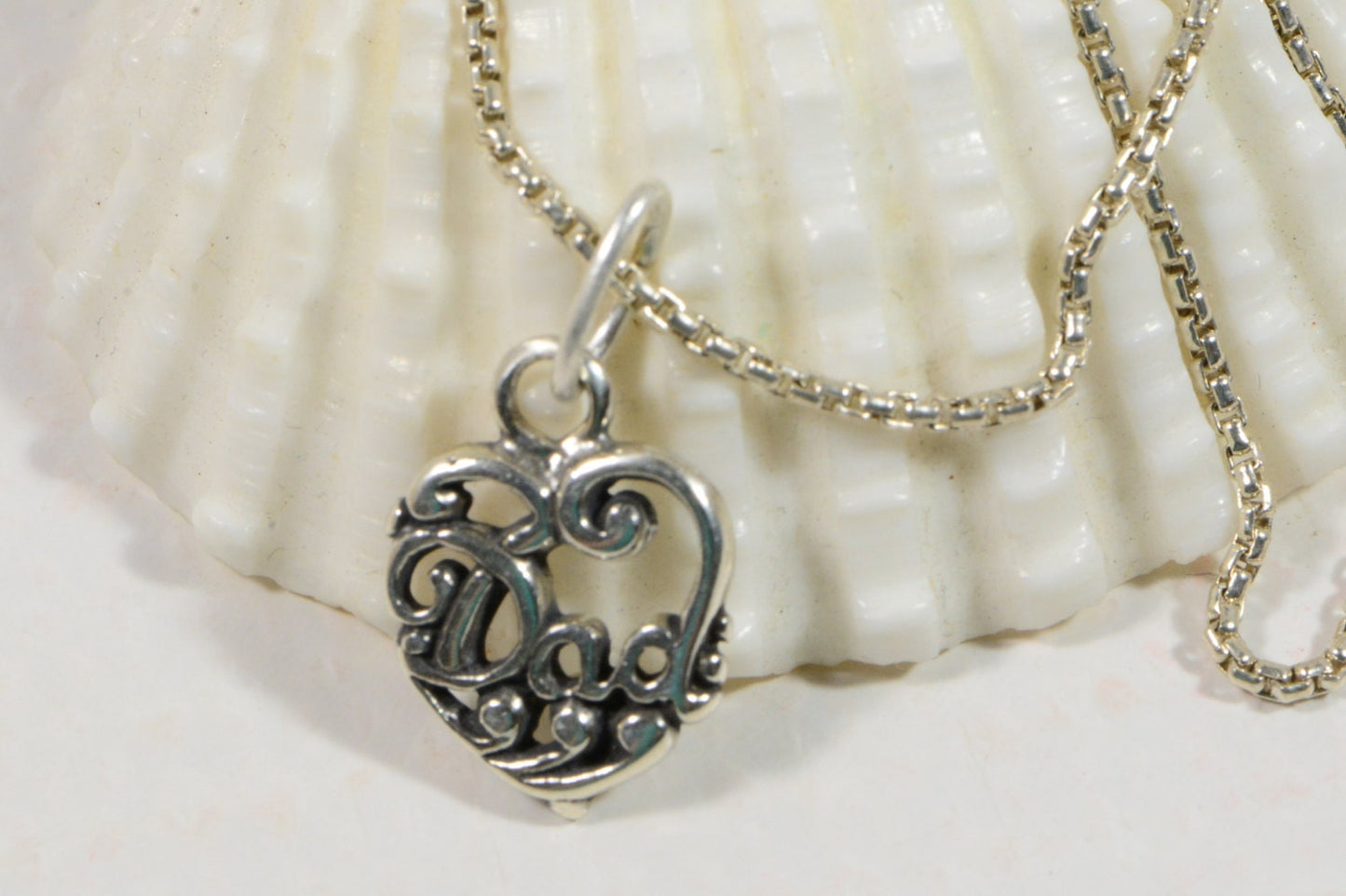 Fathers Day Gift Sterling Silver Pendant And Chain Necklace for Men