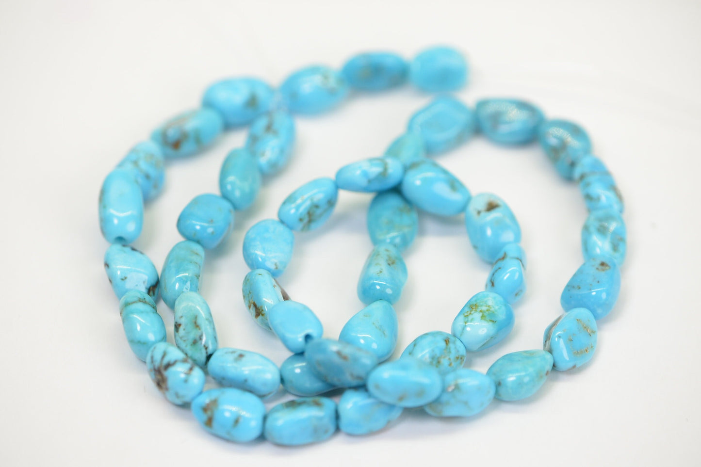 Sleeping Beauty Nuggets Turquoise  Natural Gemstone Beads Jewelry Making Supplies