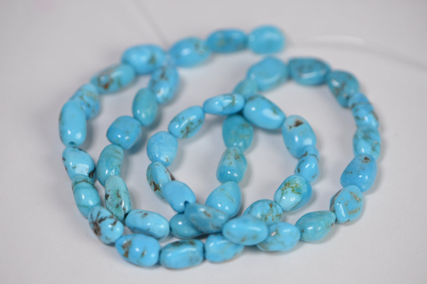 Sleeping Beauty Nuggets Turquoise  Natural Gemstone Beads Jewelry Making Supplies