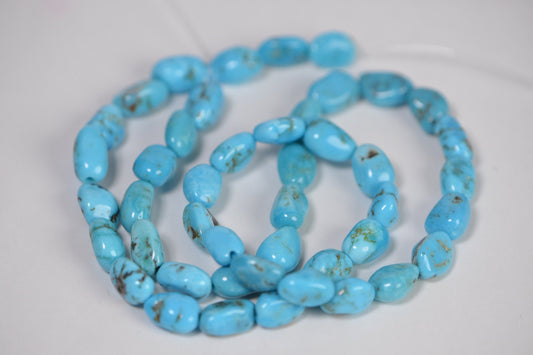 Sleeping Beauty Nuggets Turquoise  Natural Gemstone Beads Jewelry Making Supplies