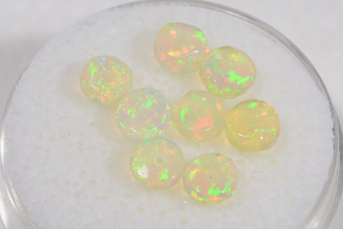 Ethiopian Welo Opal Faceted Beads Natural Gemstone Beads Jewelry Making Supplies
