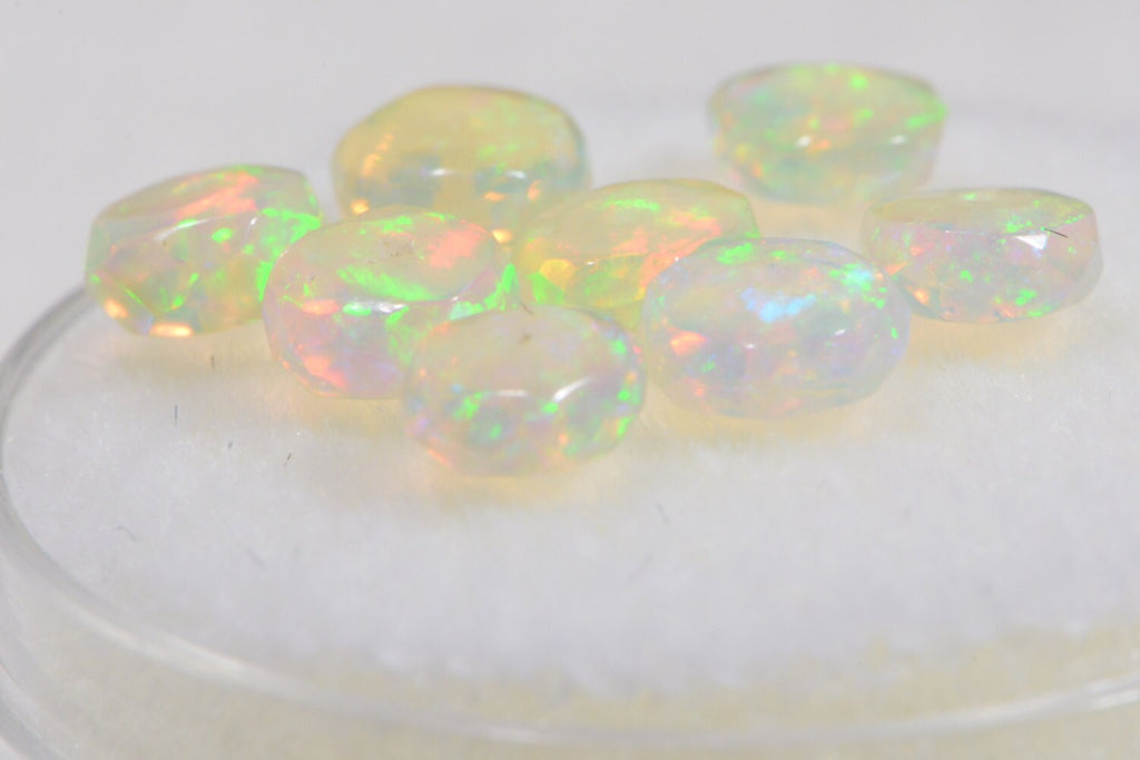 Ethiopian Welo Opal Faceted Beads Natural Gemstone Beads Jewelry Making Supplies