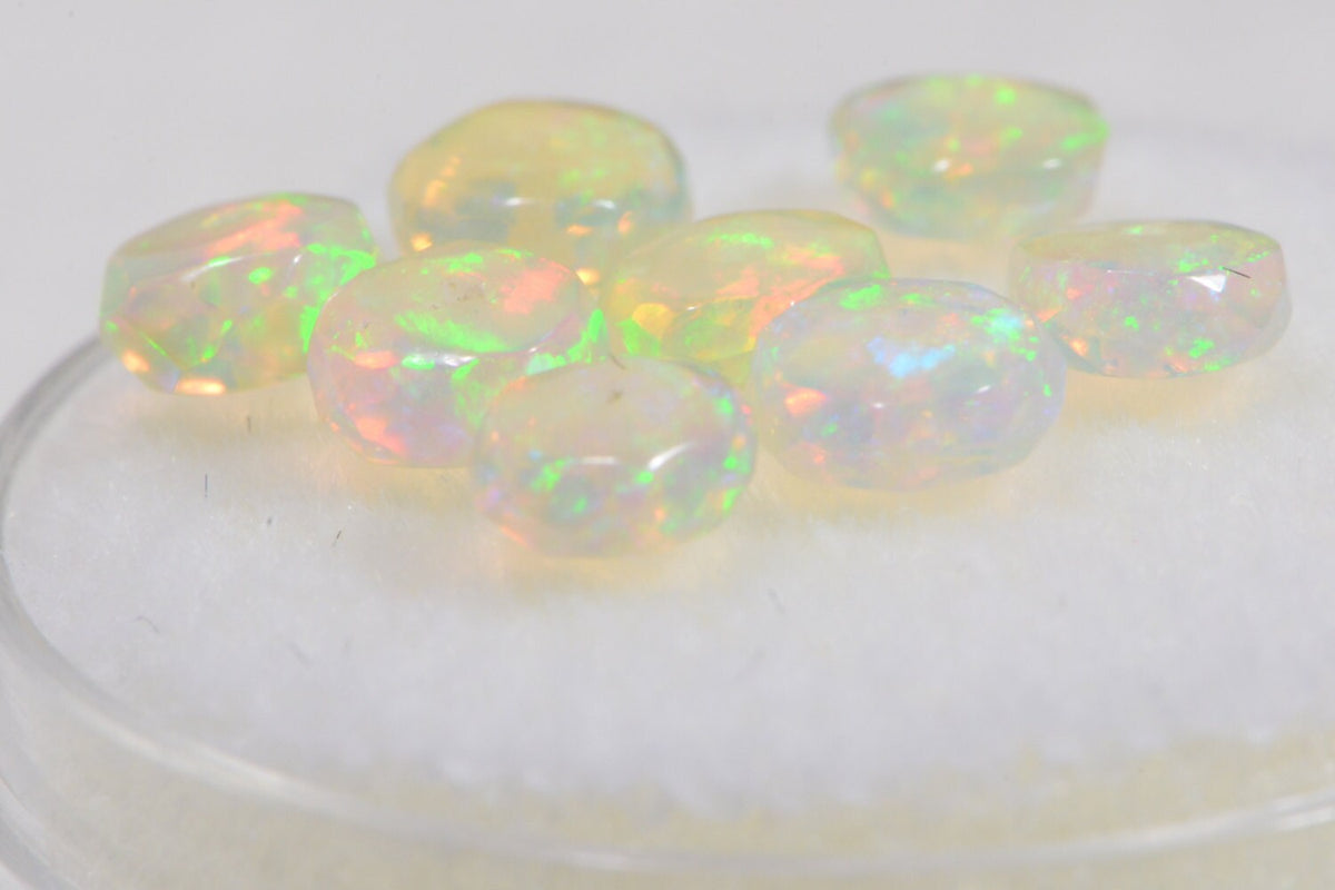 Ethiopian Welo Opal Faceted Beads Natural Gemstone Beads Jewelry Making Supplies