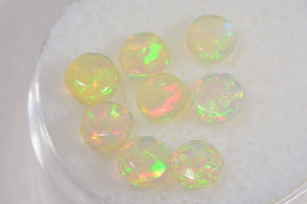 Ethiopian Welo Opal Faceted Beads Natural Gemstone Beads Jewelry Making Supplies