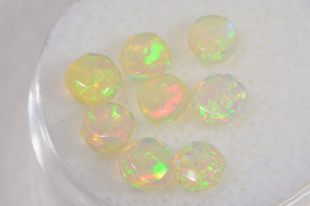 Ethiopian Welo Opal Faceted Beads Natural Gemstone Beads Jewelry Making Supplies