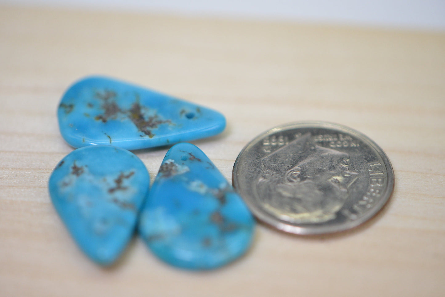 Sleeping Beauty Turquoise Teardrop Beads: Arizona Gemstone Beads