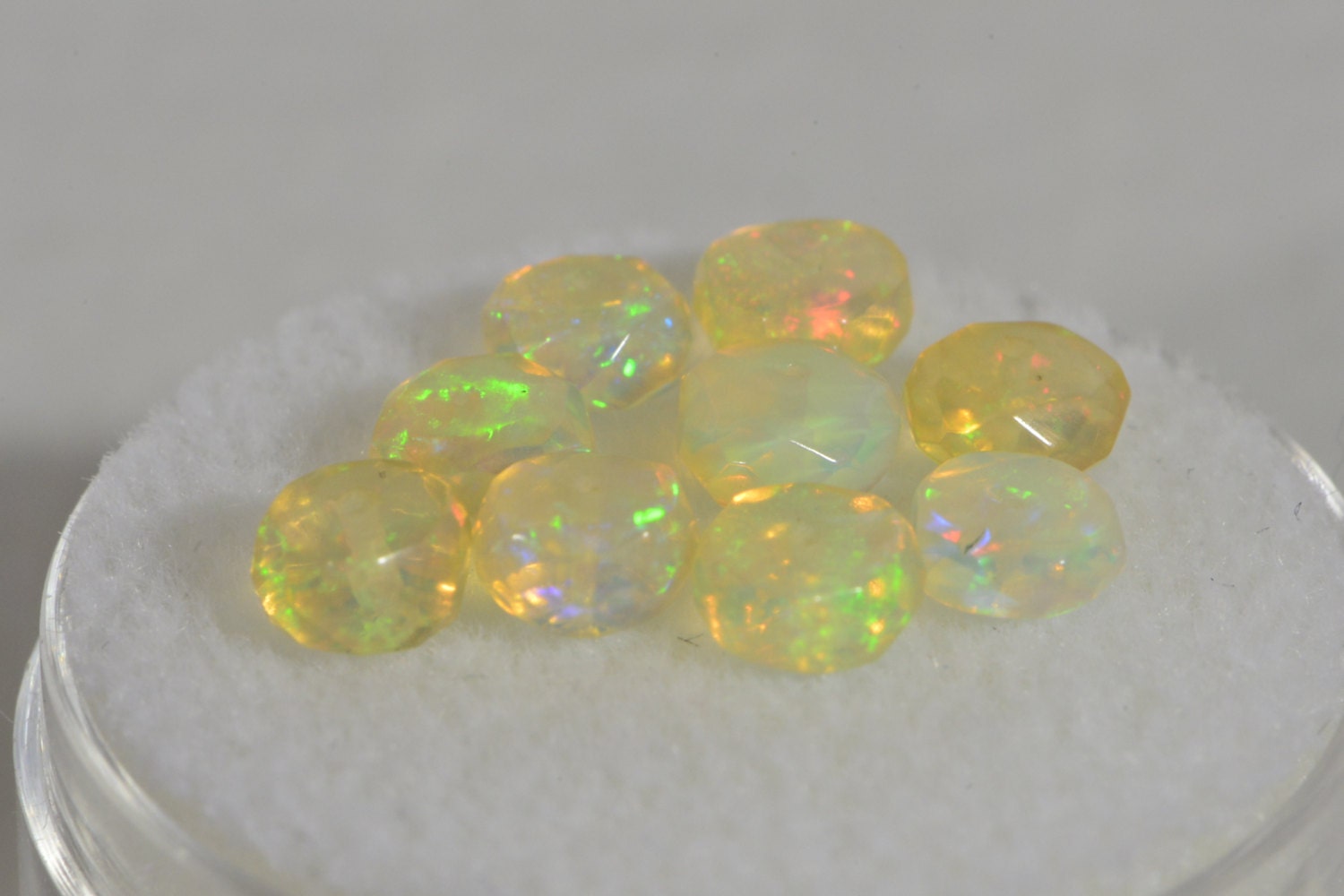 Ethiopian Welo Opal Faceted Rondelle Beads: Natural Gemstone Supplies (4x2mm)