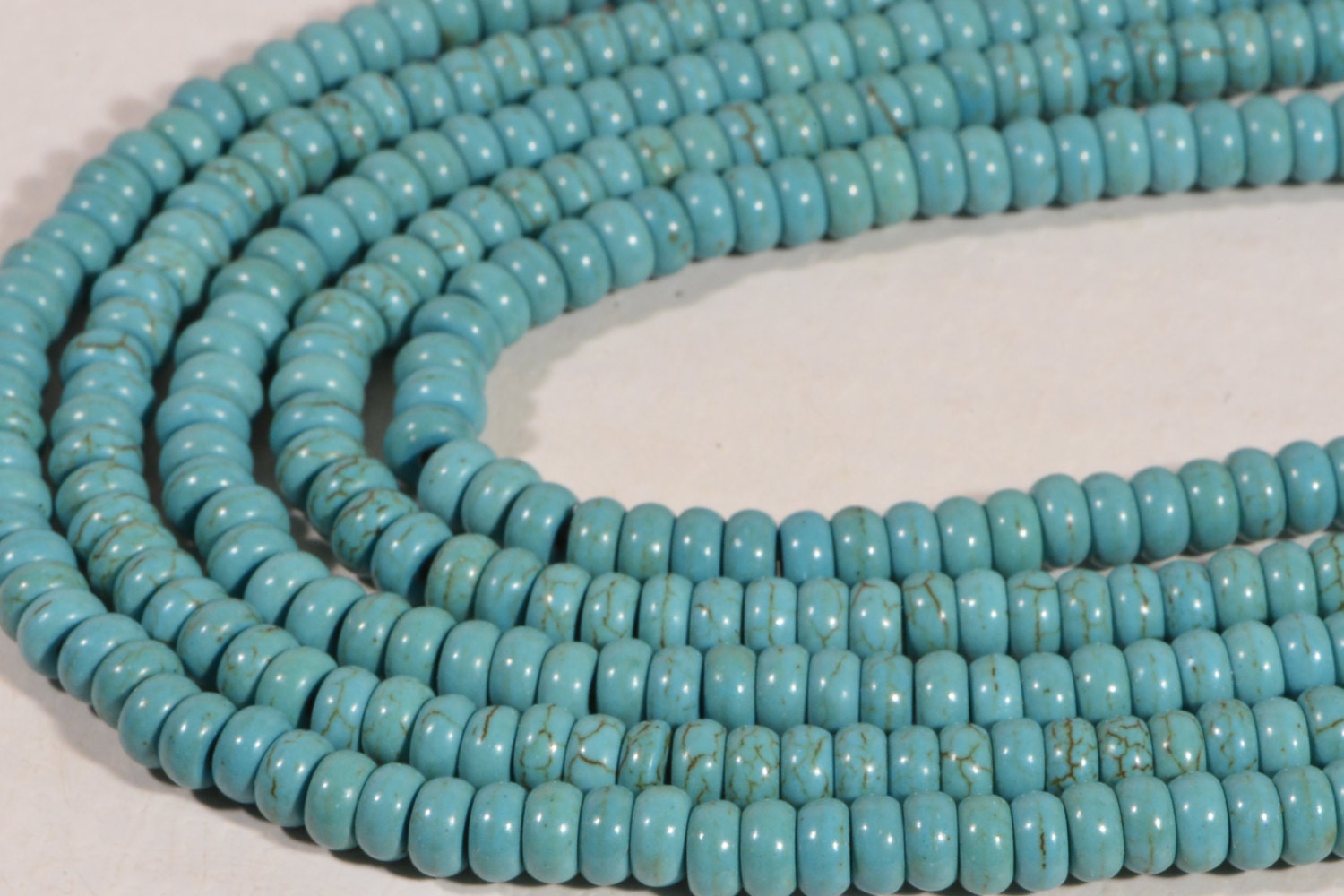 Magnesite 6x3mm Natural Gemstone Bead Supply Jewelry Making Supplies