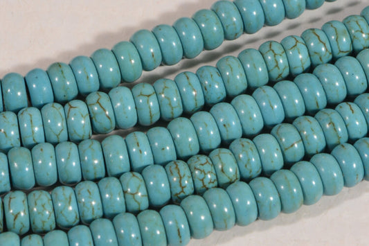 Magnesite 6x3mm Natural Gemstone Bead Supply Jewelry Making Supplies