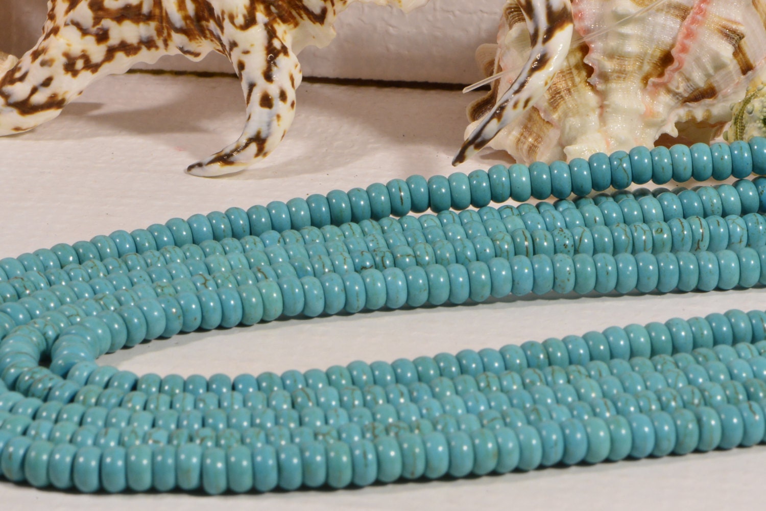 Magnesite 6x3mm Natural Gemstone Bead Supply Jewelry Making Supplies
